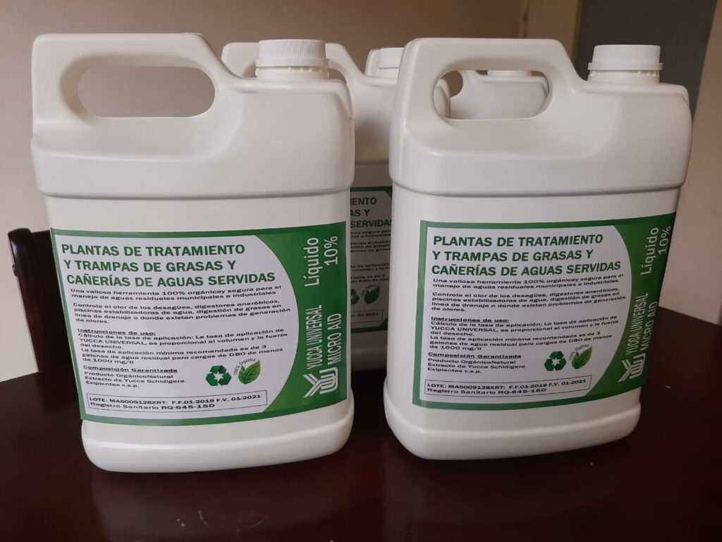 Uso de yucca schidigera en el tratamiento de sistemas de aguas servidas en edificios residenciales 2 | Yucca Universal Yucca Universal Micro Aid extracto de yucca schidigera | Yucca Universal